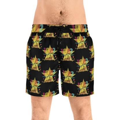 1982 Retro, Mid-Length Swim Shorts