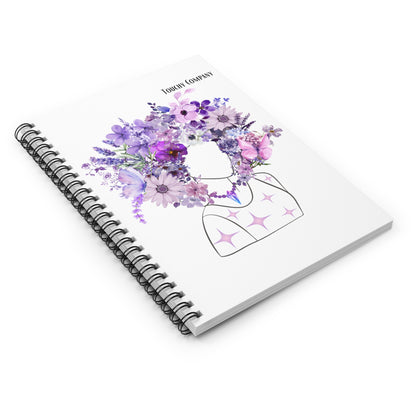 Purple Lady, Spiral Notebook - Ruled Line