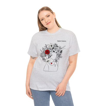 Red Rose Girl, Unisex T-Shirt