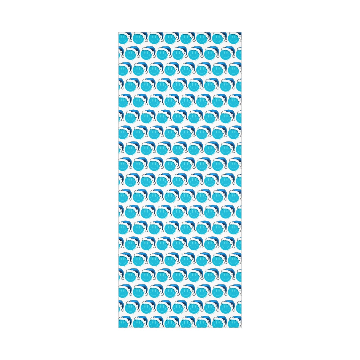 Blue Face Santa Gift Wrap Papers