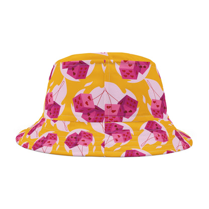 Pink Dice Bucket Hat